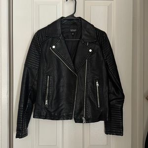 Top shop leather jacket size 4